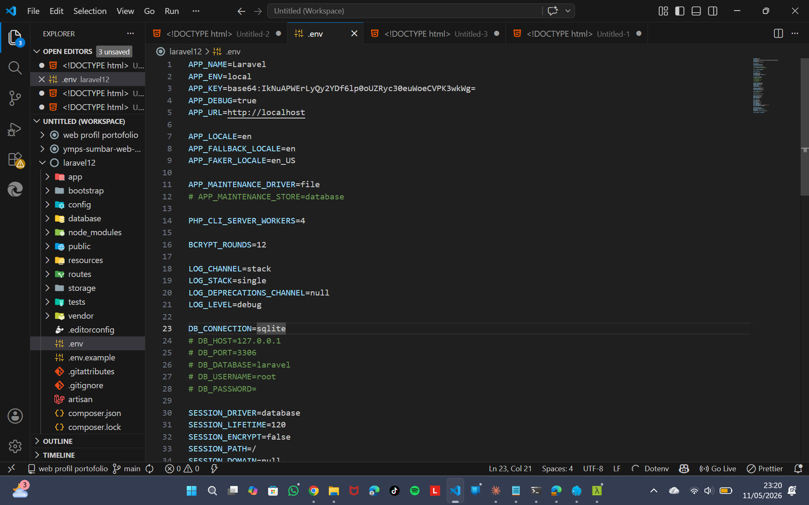 Mengganti database SQLite dengan MySQL